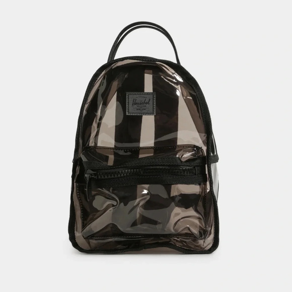 Herschel Clear Bag Nova Mini in Blacksmoke (backpack) NWT - Picture 1 of 9